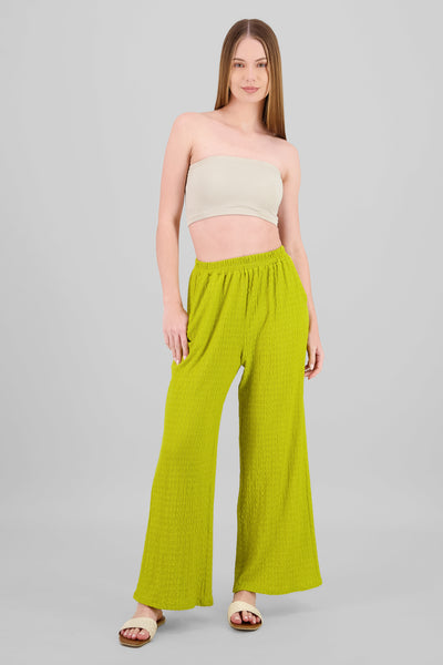 Textured Pants APPLE GREEN