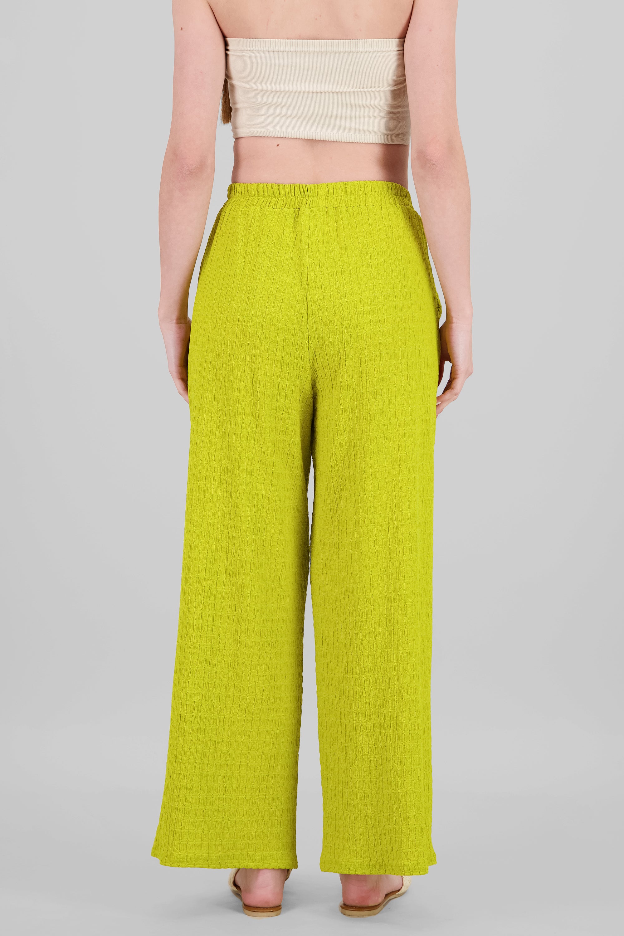 Textured Pants APPLE GREEN