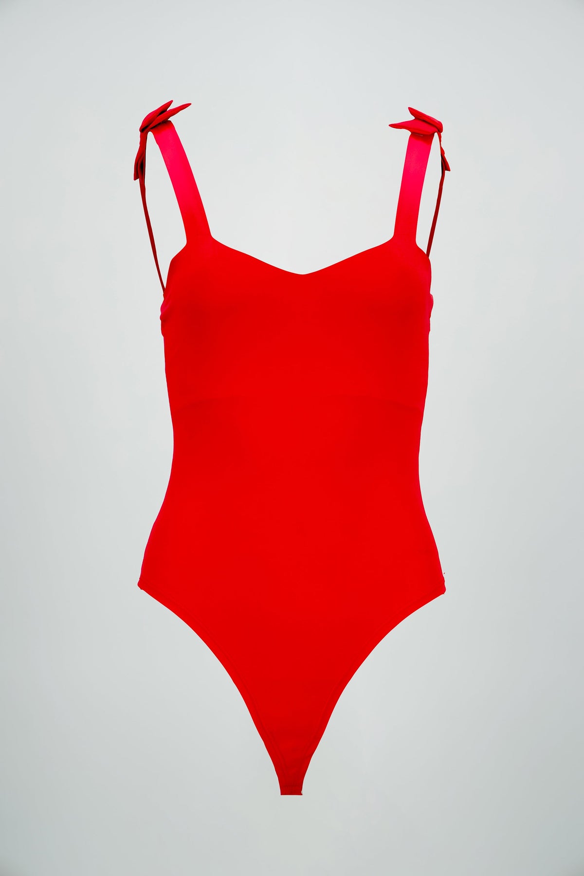 Simple Bow Strap Bodysuit