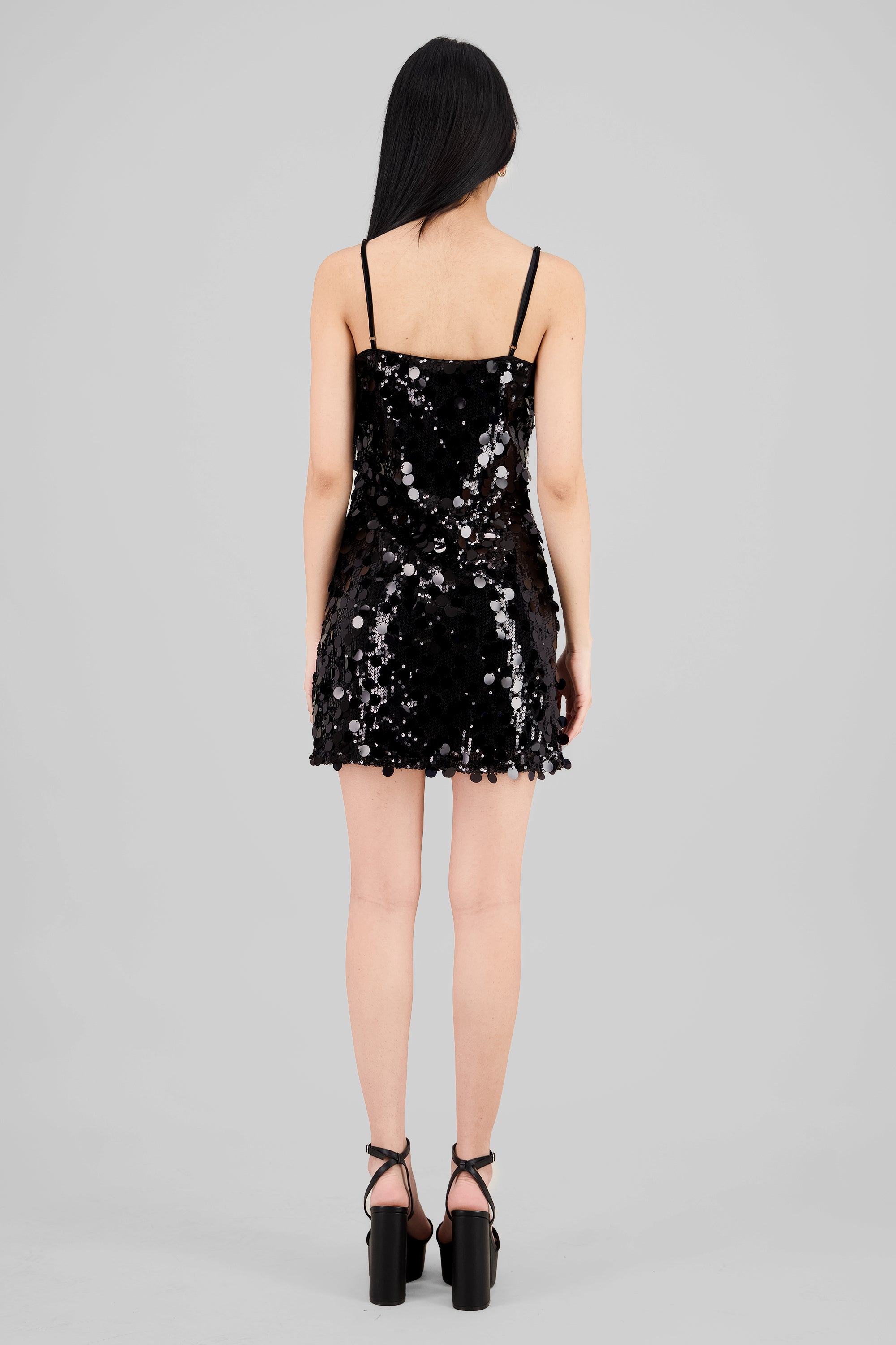 Sequin Mini Dress BLACK