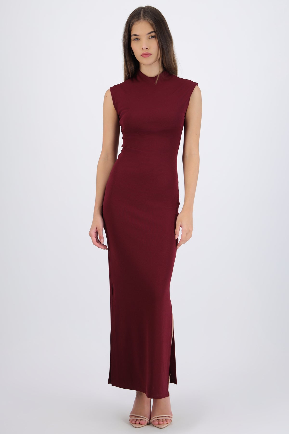 Maxi Dress Short Sleeve Side Slit