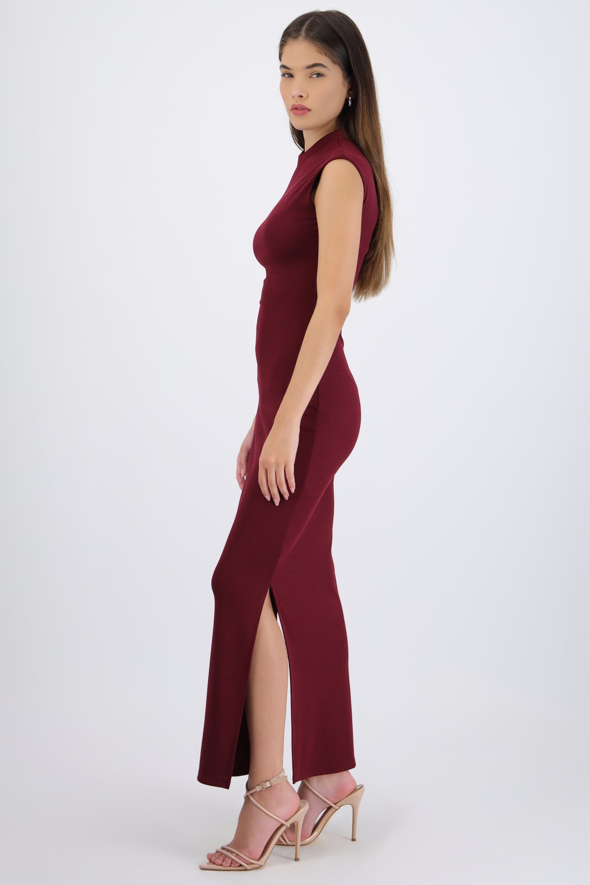 Maxi Dress Short Sleeve Side Slit