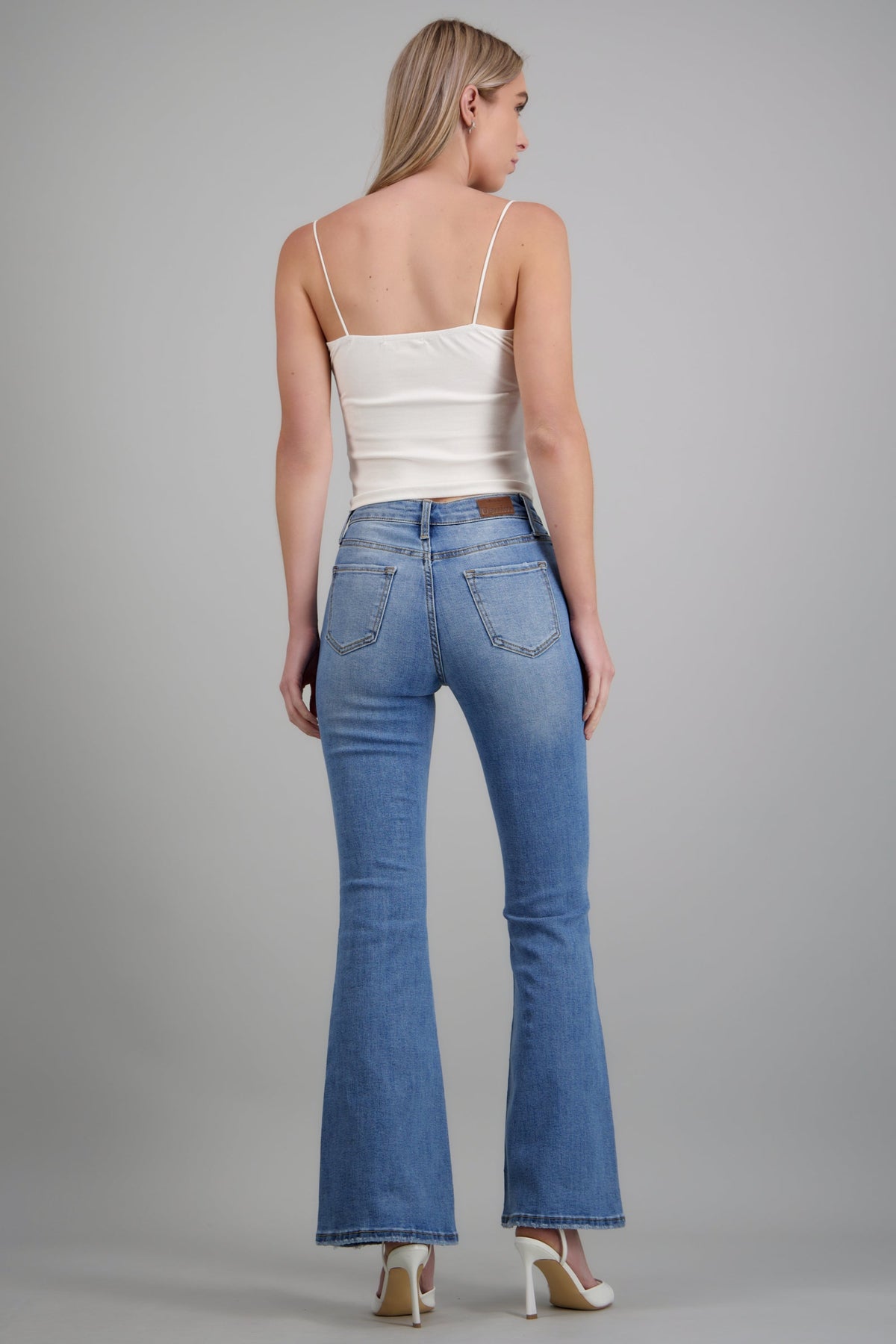 Mid-Rise Flare Jeans