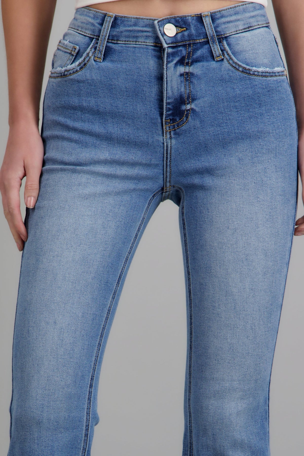 Mid-Rise Flare Jeans