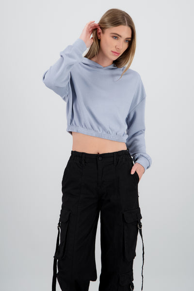 Soft Cropped Sweatshirt PASTEL PINK