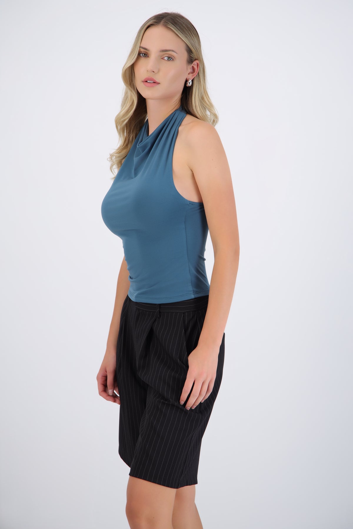 Halter Cascade Top