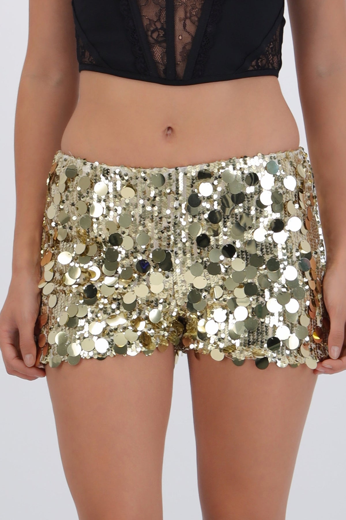 Shorts de lentejuela mini