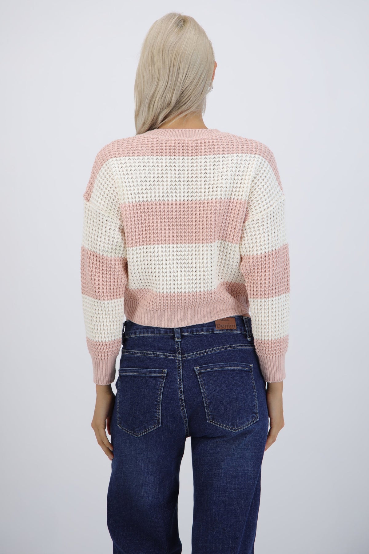 Sueter tejido ancho lineas