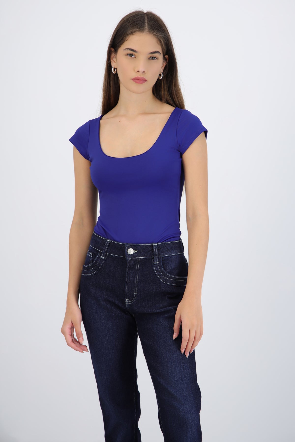 Round Neck Short Sleeve Bodysuit