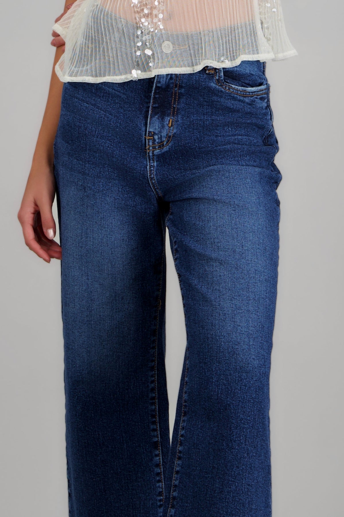 Vaqueros Culotte Tiro Medio