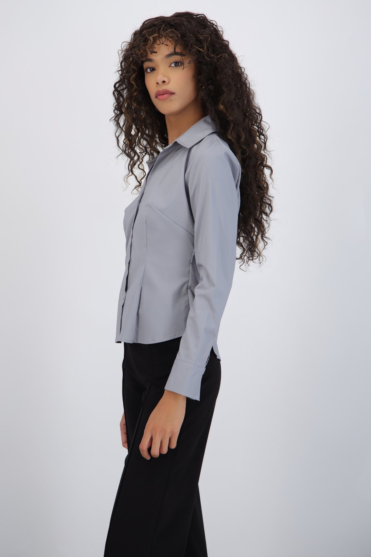 Long Sleeve Cutout Shirt