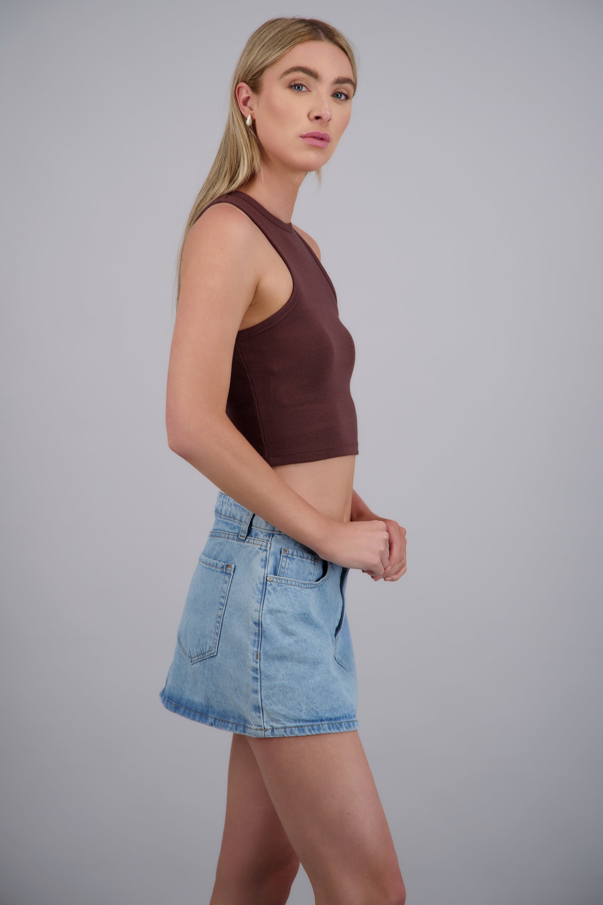 Ribbed Sleeveless Top