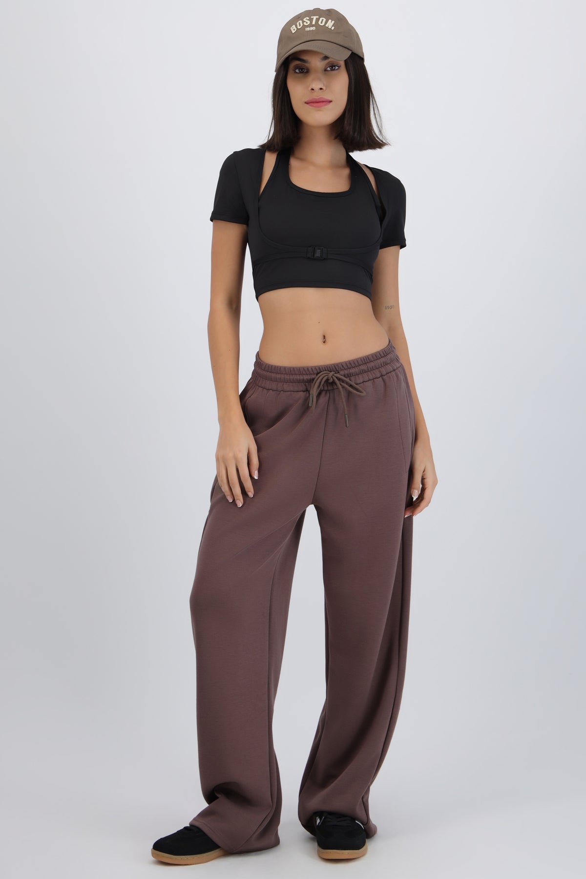 Solid Pants with Pockets