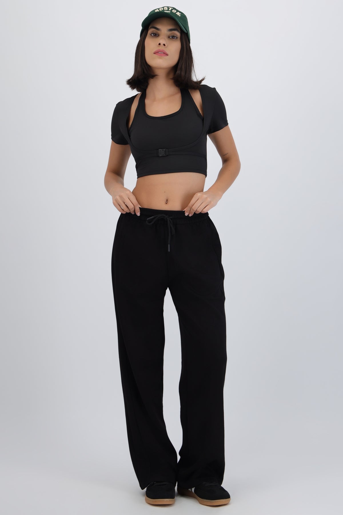 Solid Pants with Pockets