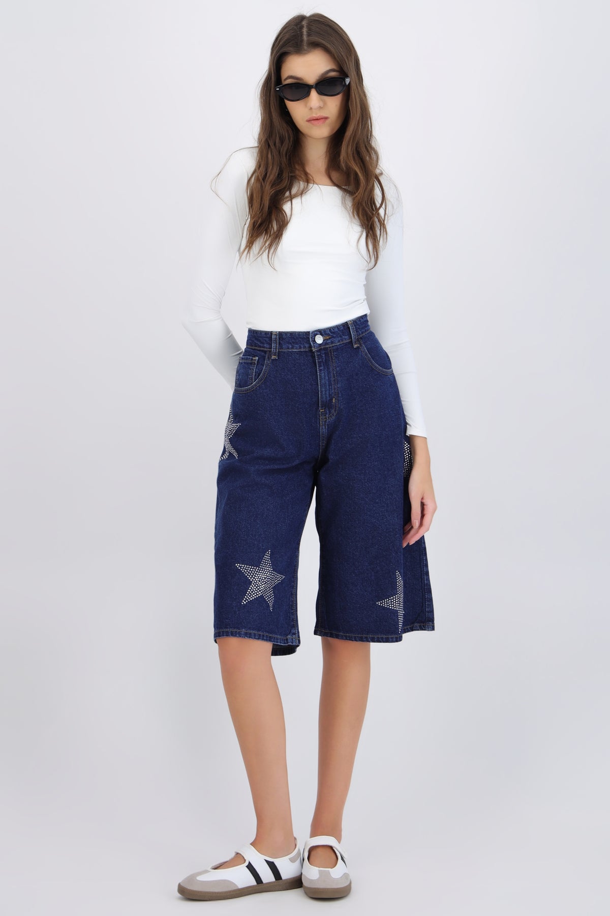 Denim Star Bermuda Shorts
