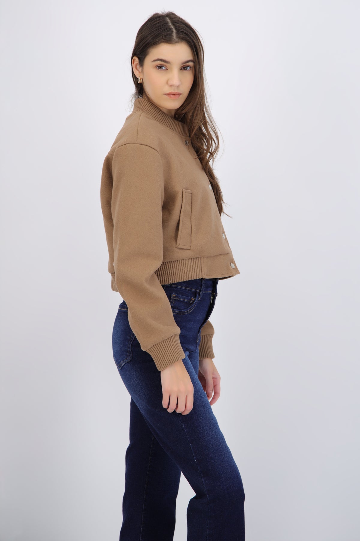 Short Jacket with Soft Texture