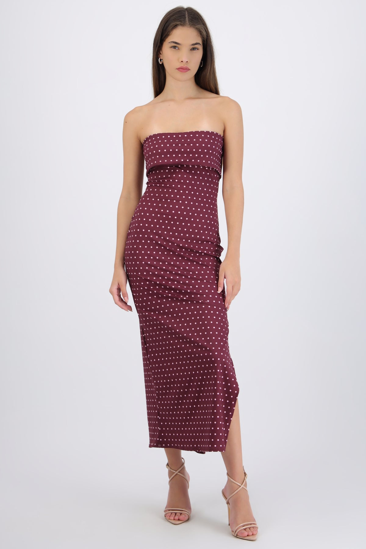 Maxi Polka Dot Dress