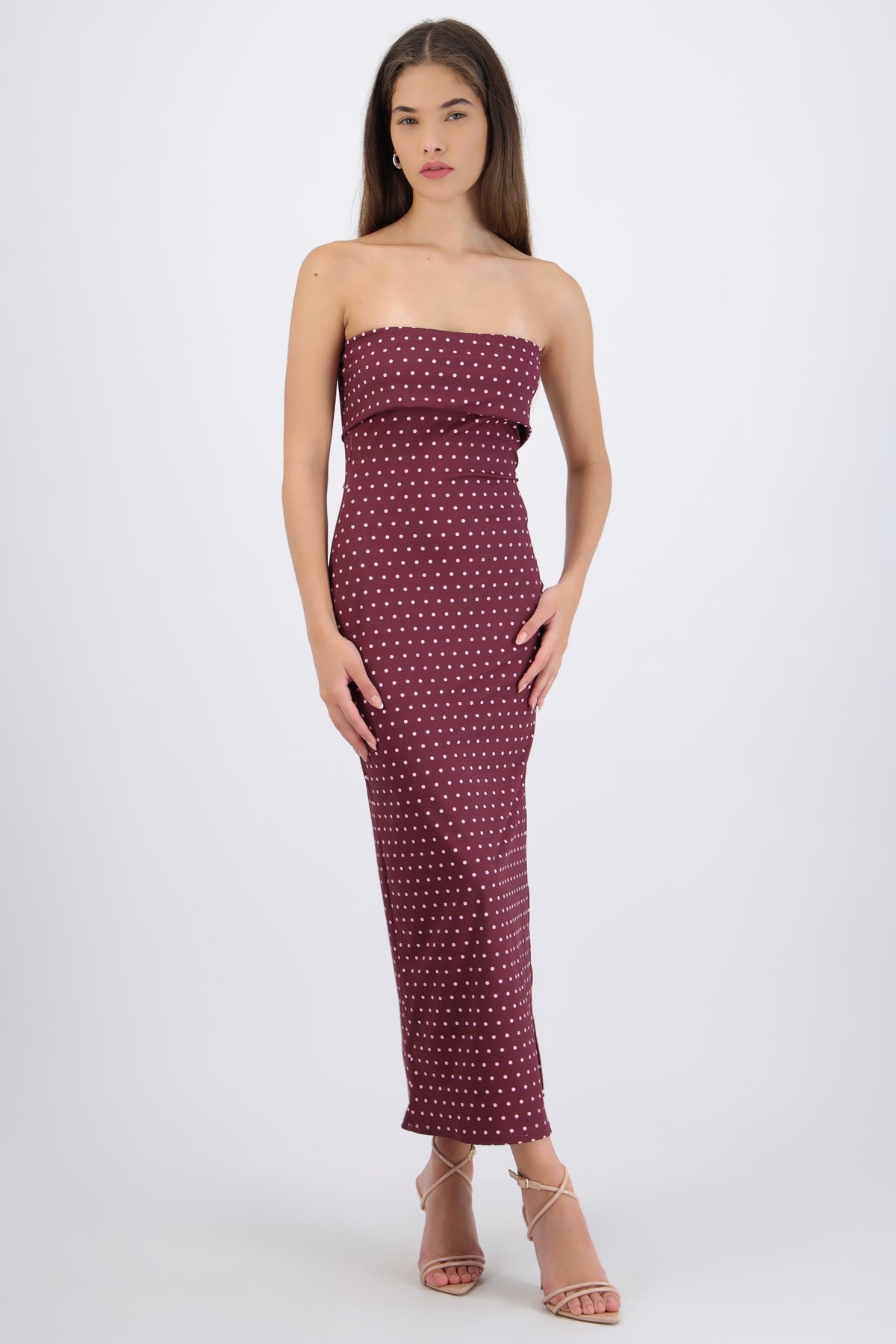 Maxi Polka Dot Dress