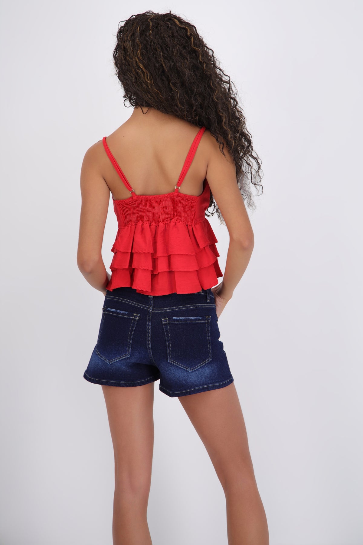 Ruffle Strap Top