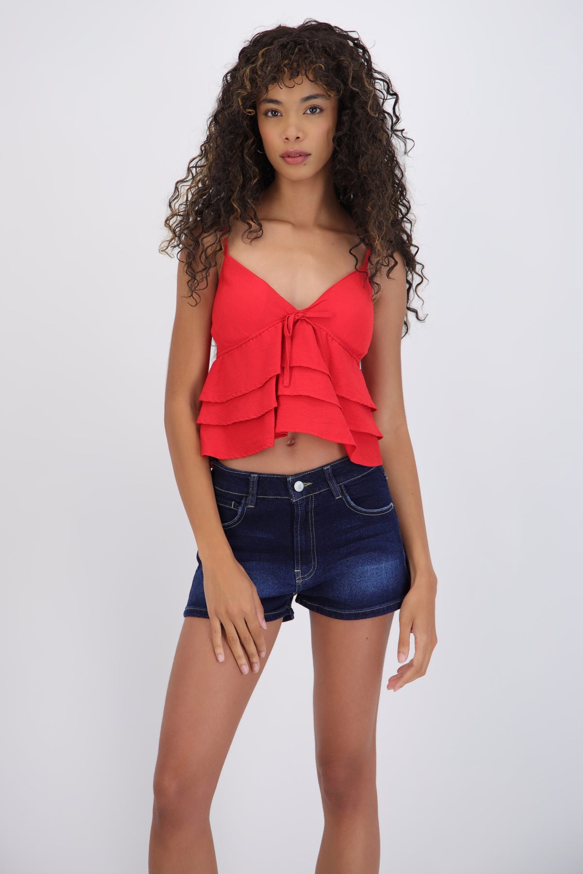 Ruffle Strap Top