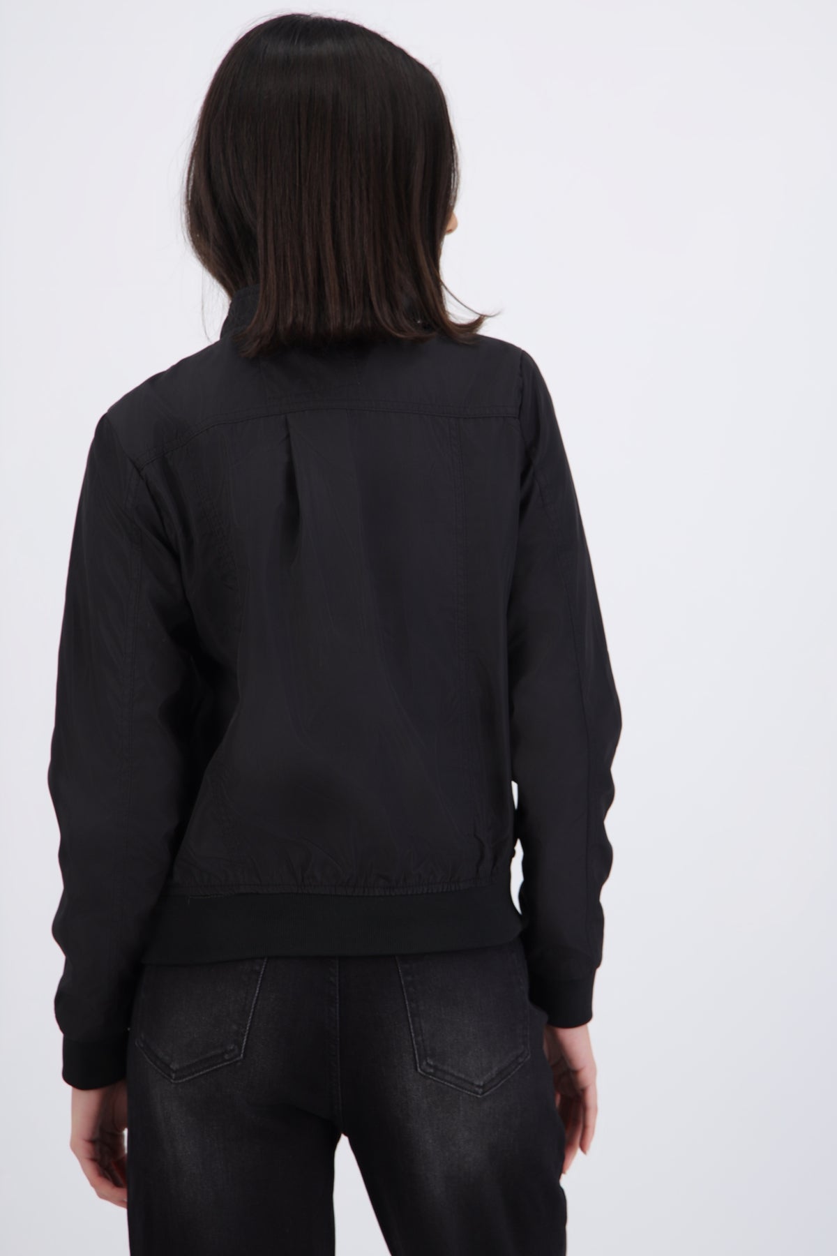 Zipper Jacket with Button Detail