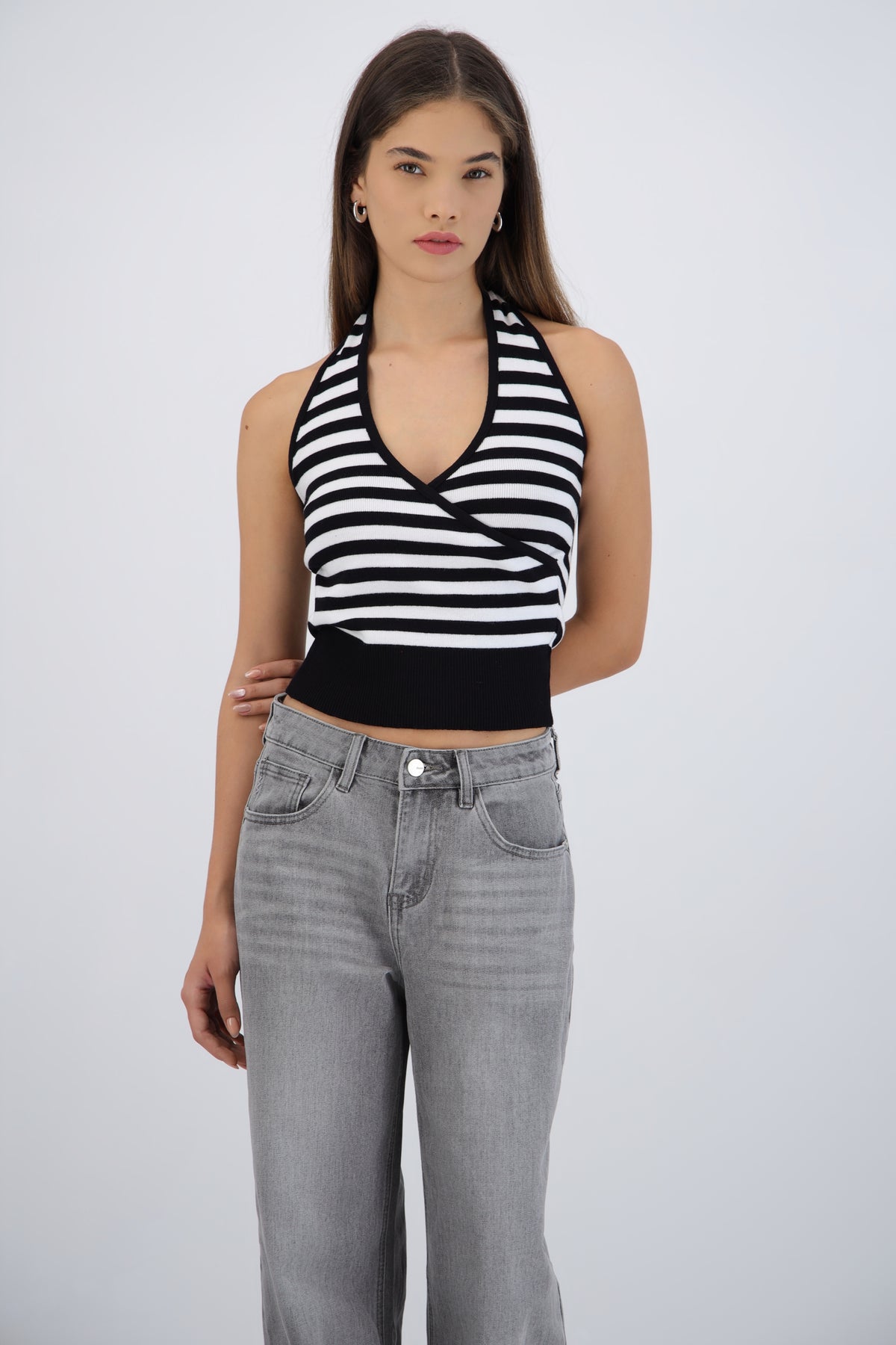 Striped Halter Top