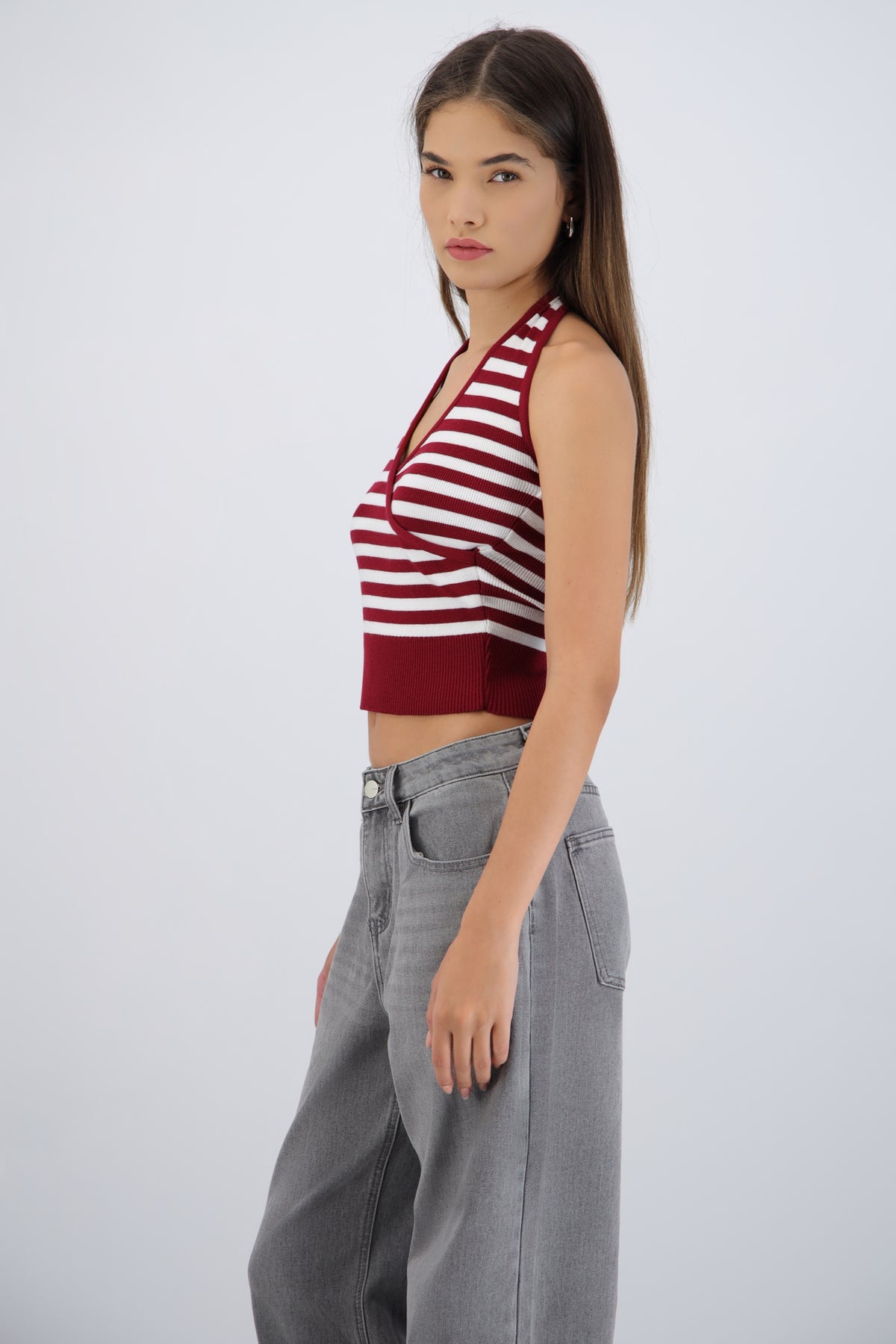 Striped Halter Top