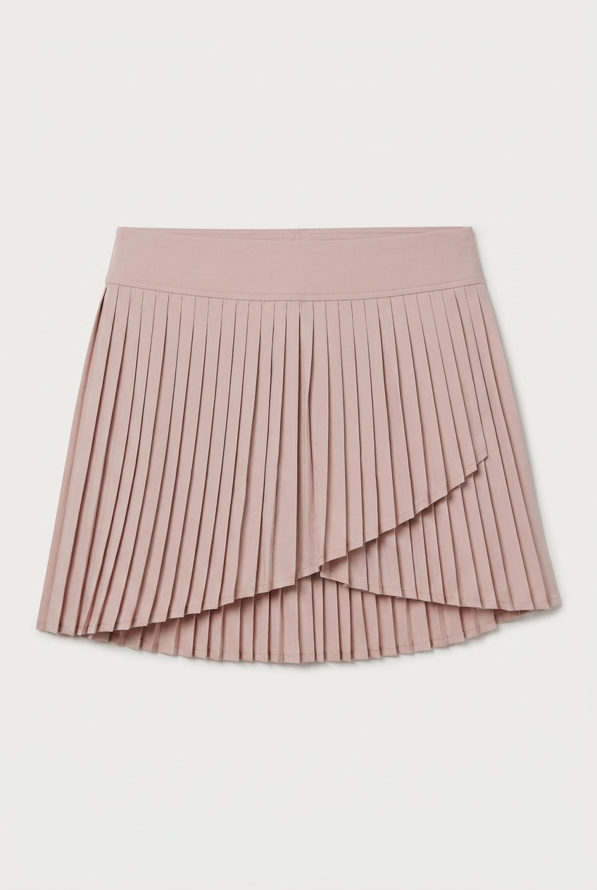Asymmetrical Pleated Skirt