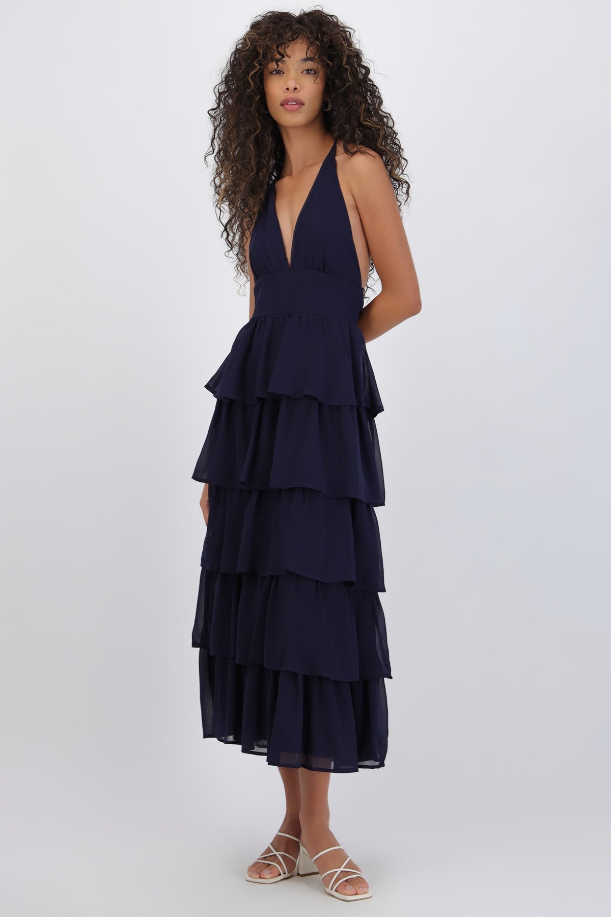 Maxi Dress with Ruffles