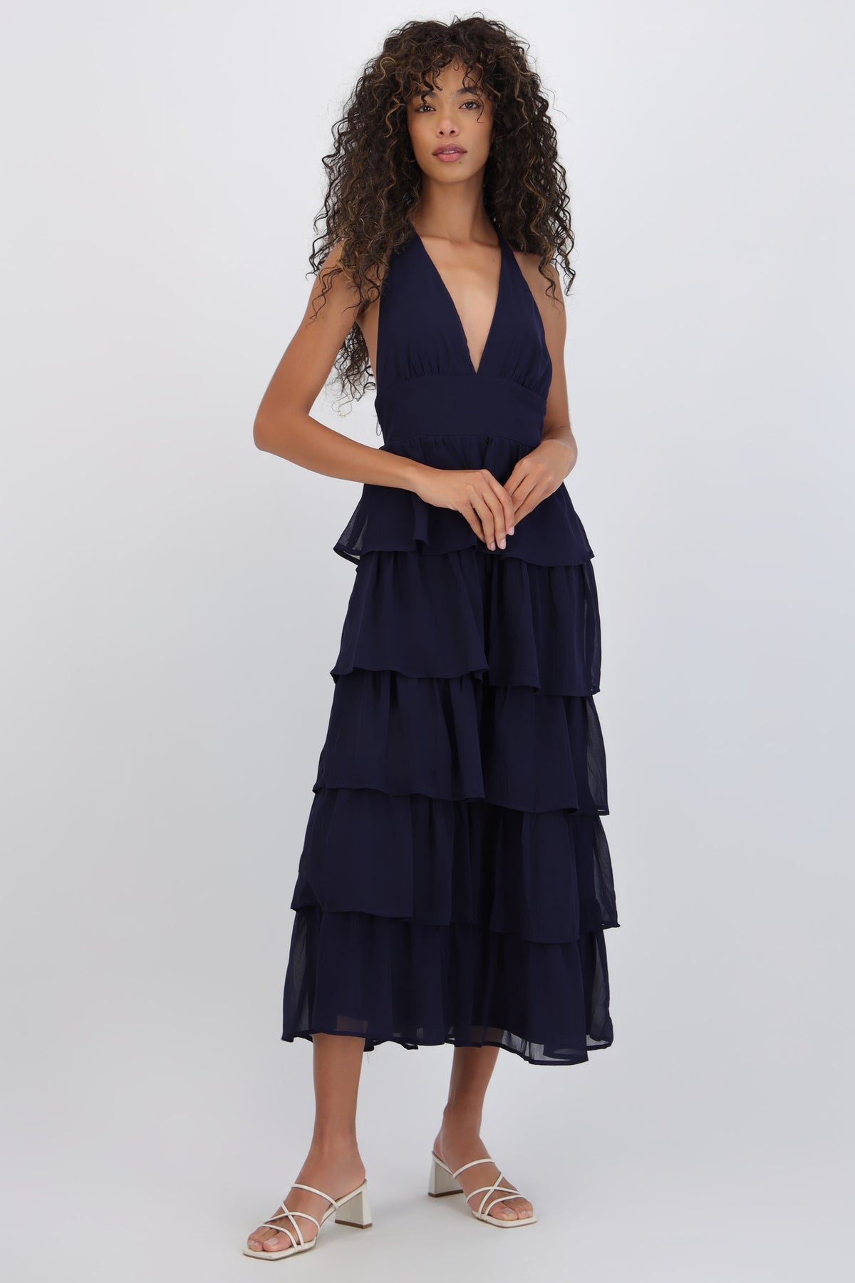 Maxi Dress with Ruffles