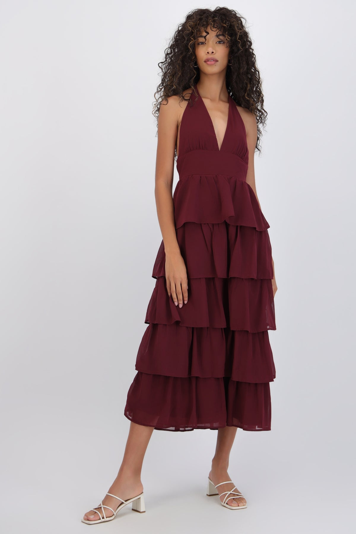Maxi Dress with Ruffles