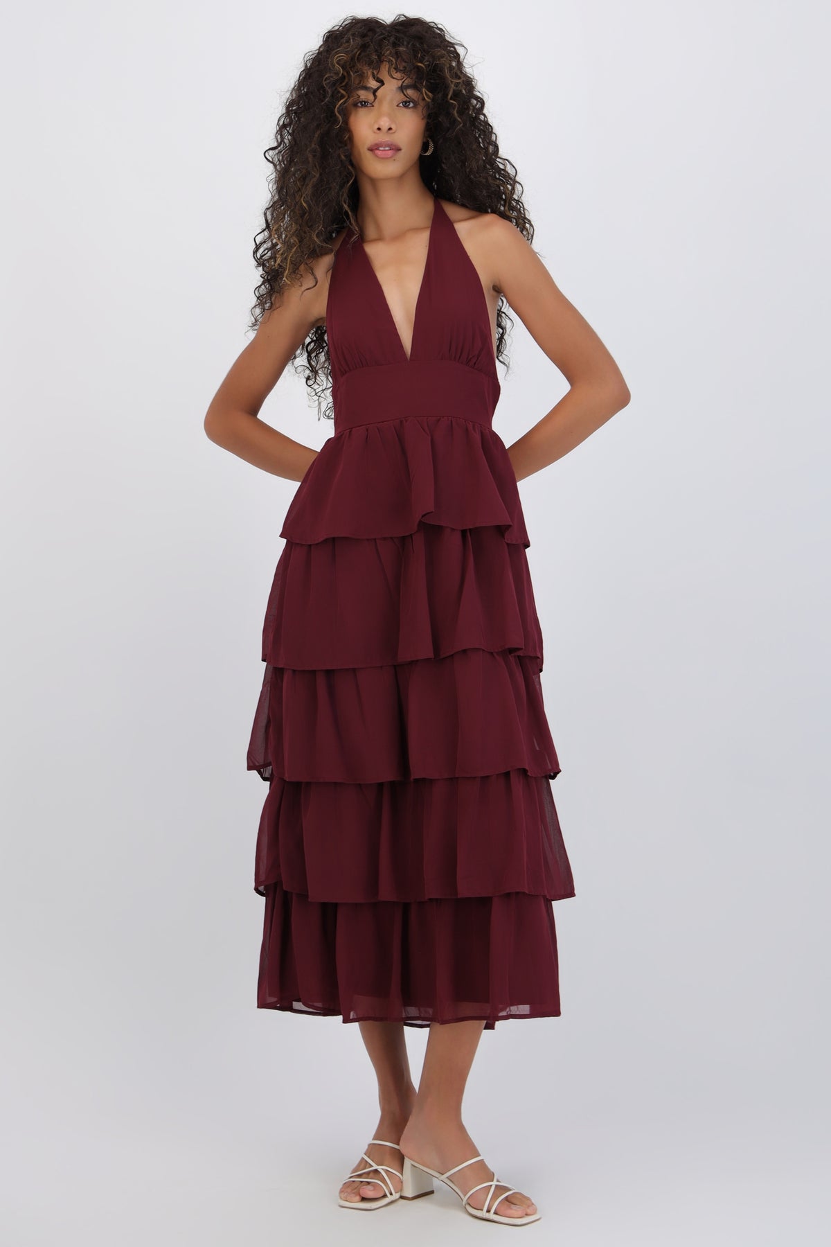 Maxi Dress with Ruffles