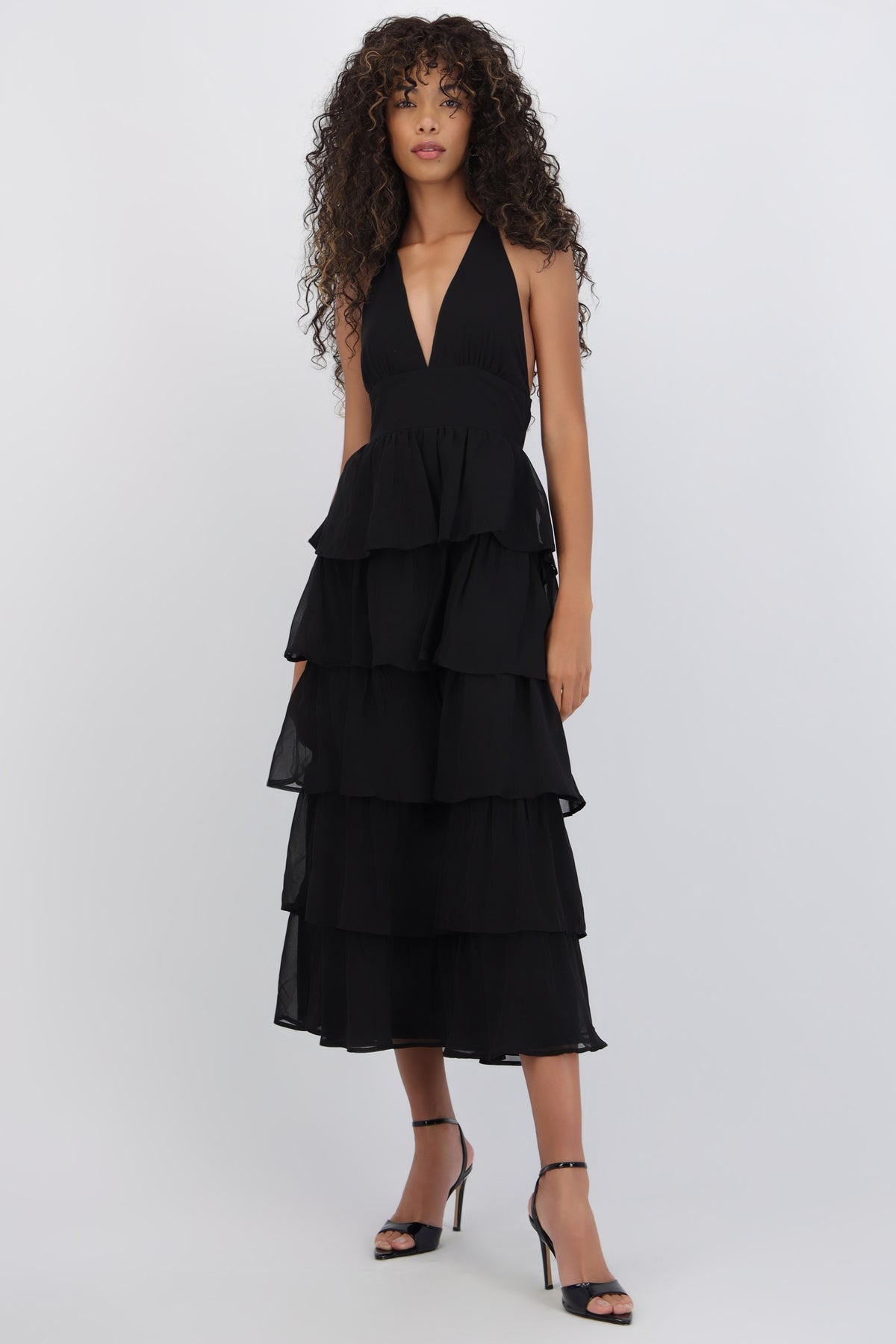 Maxi Dress with Ruffles