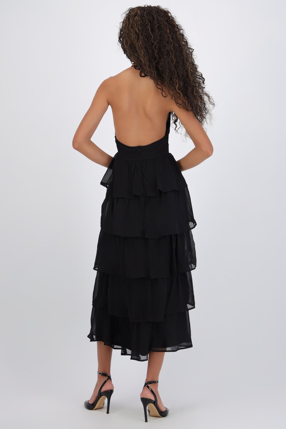 Maxi Dress with Ruffles