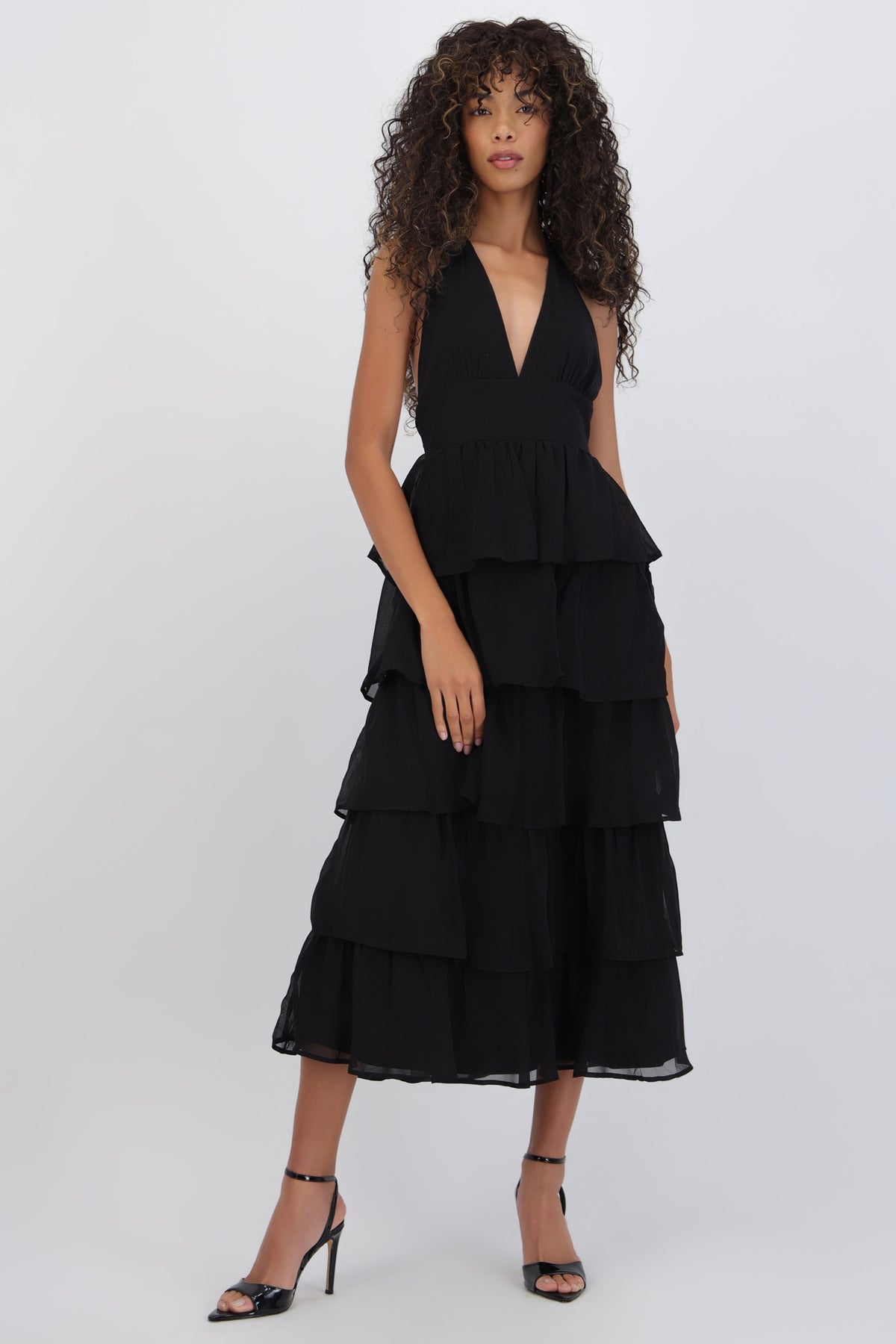 Maxi Dress with Ruffles