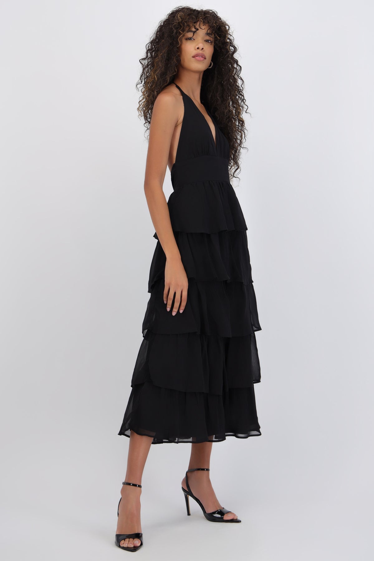 Maxi Dress with Ruffles