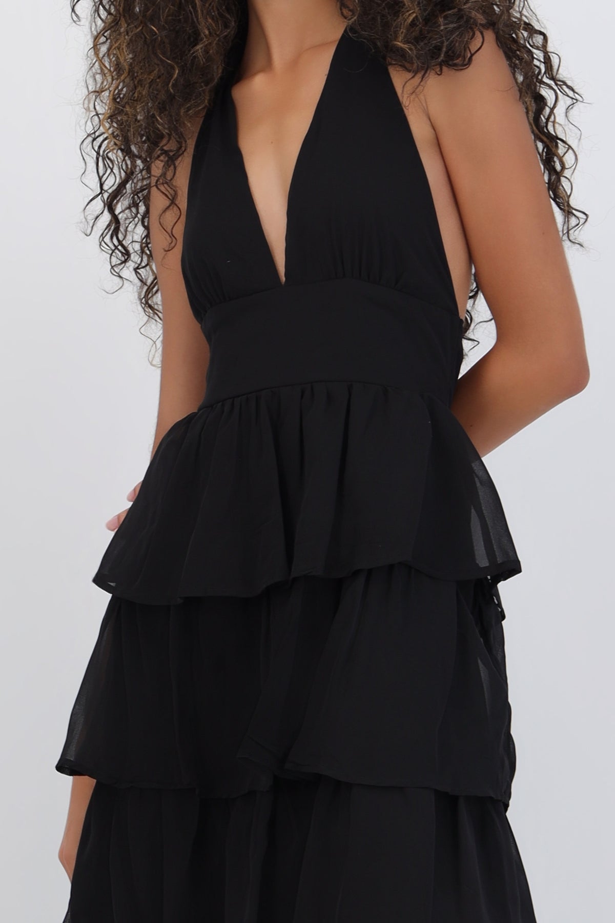 Maxi Dress with Ruffles