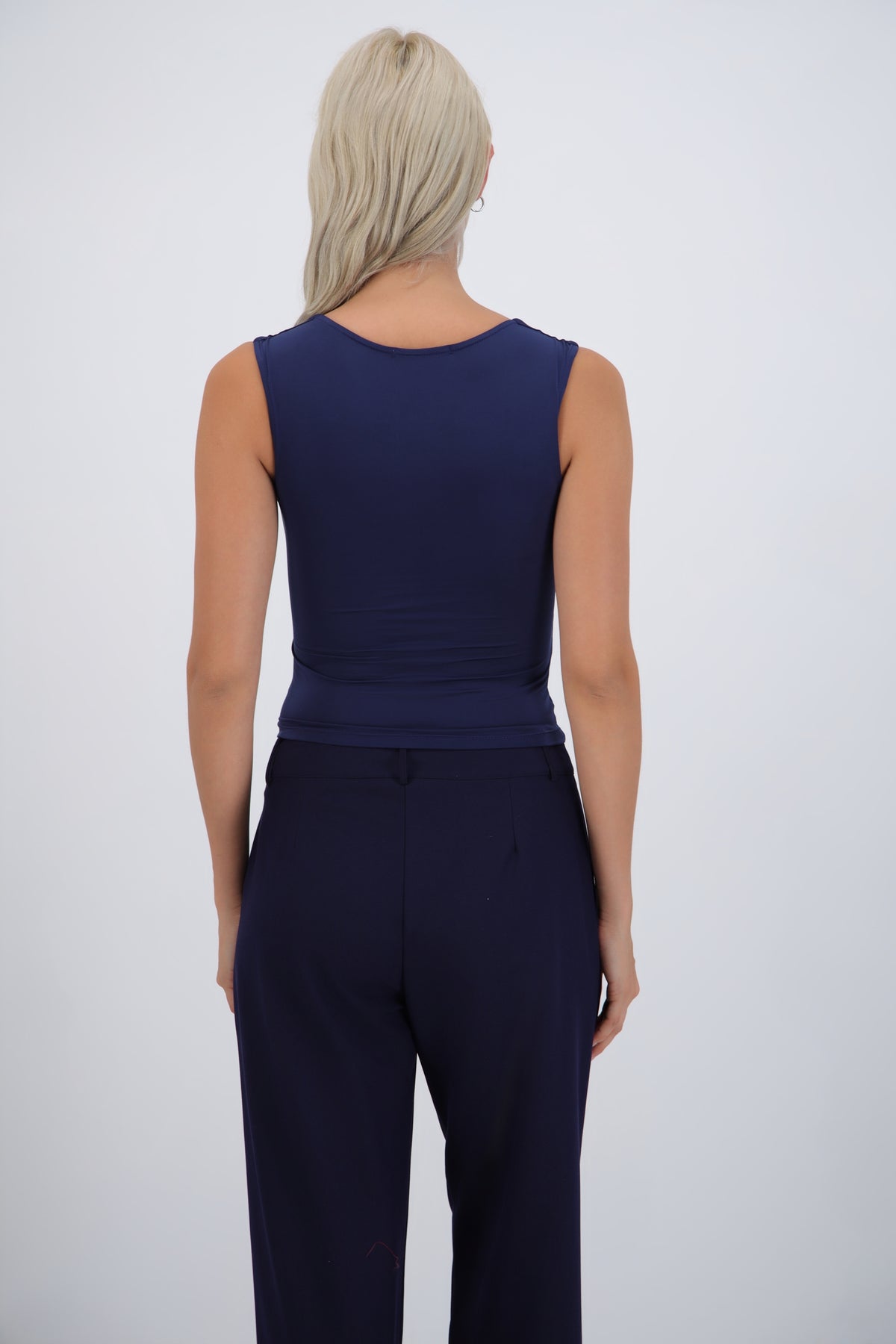 Sleeveless Top with Cutout Detail