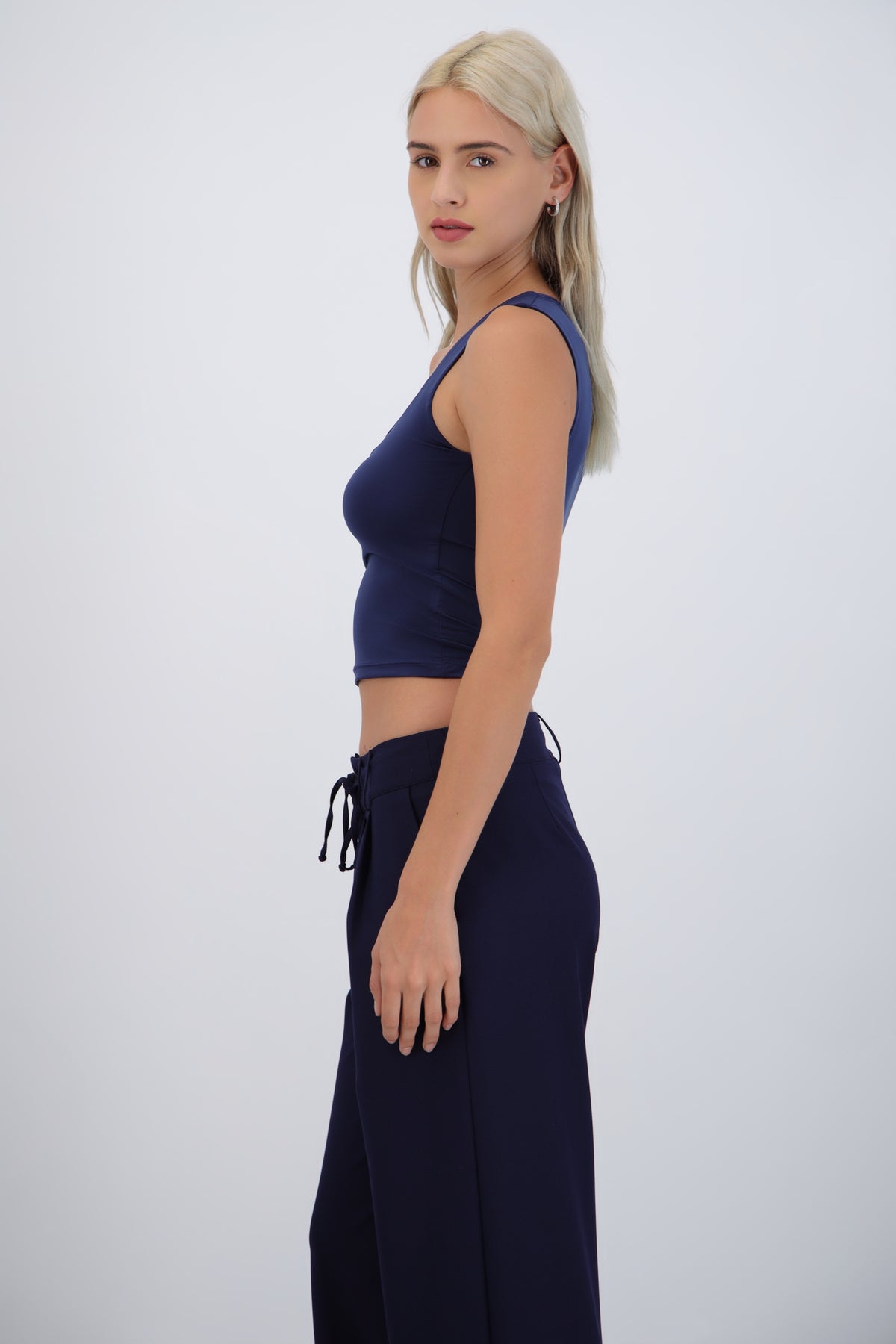 Sleeveless Top with Cutout Detail