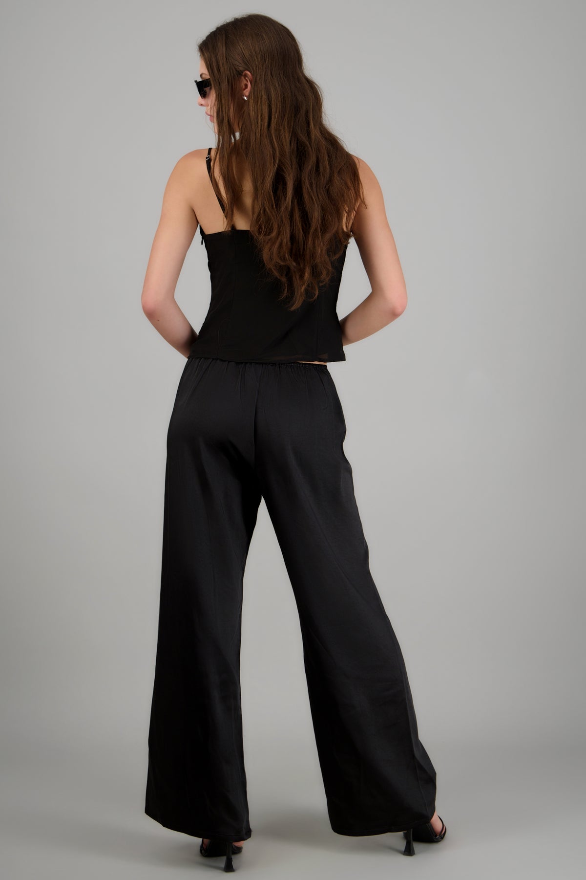 High Waisted Satin Pants