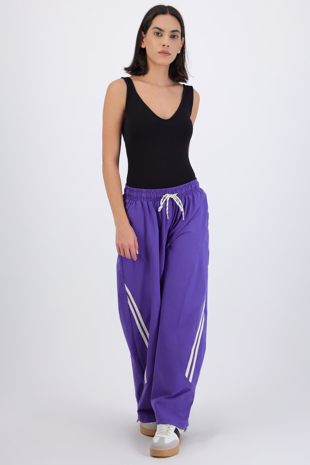 Striped Barrel Pants