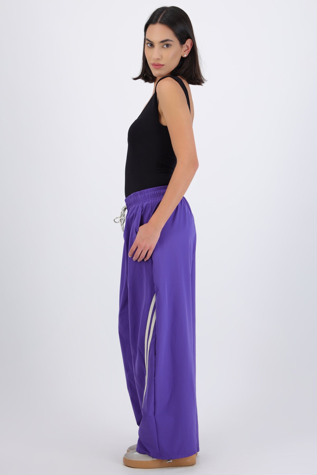Striped Barrel Pants