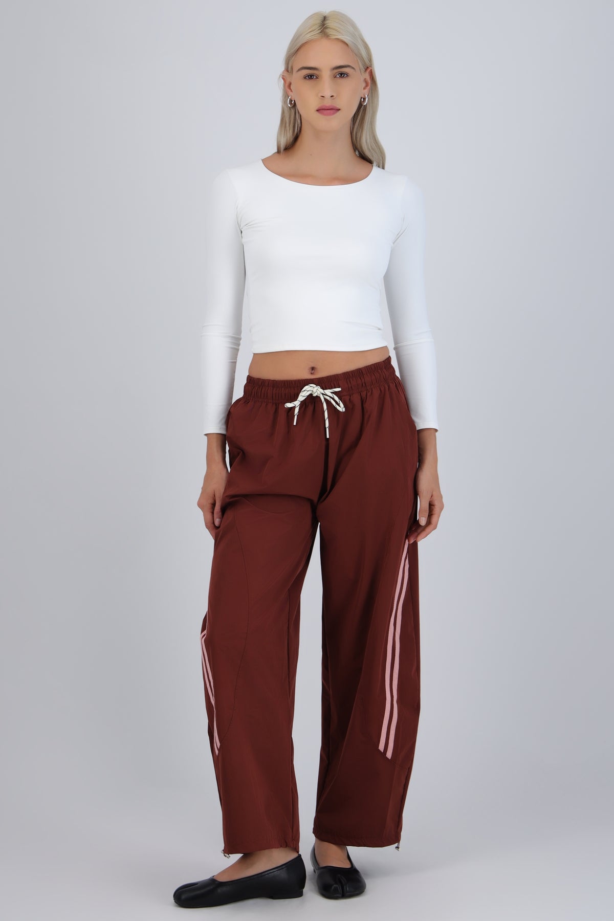 Striped Barrel Pants