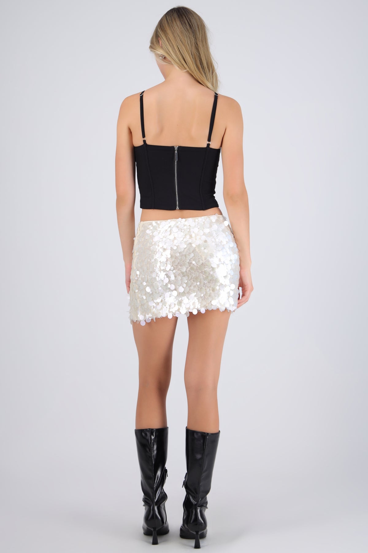 Shell Sequin Skirt