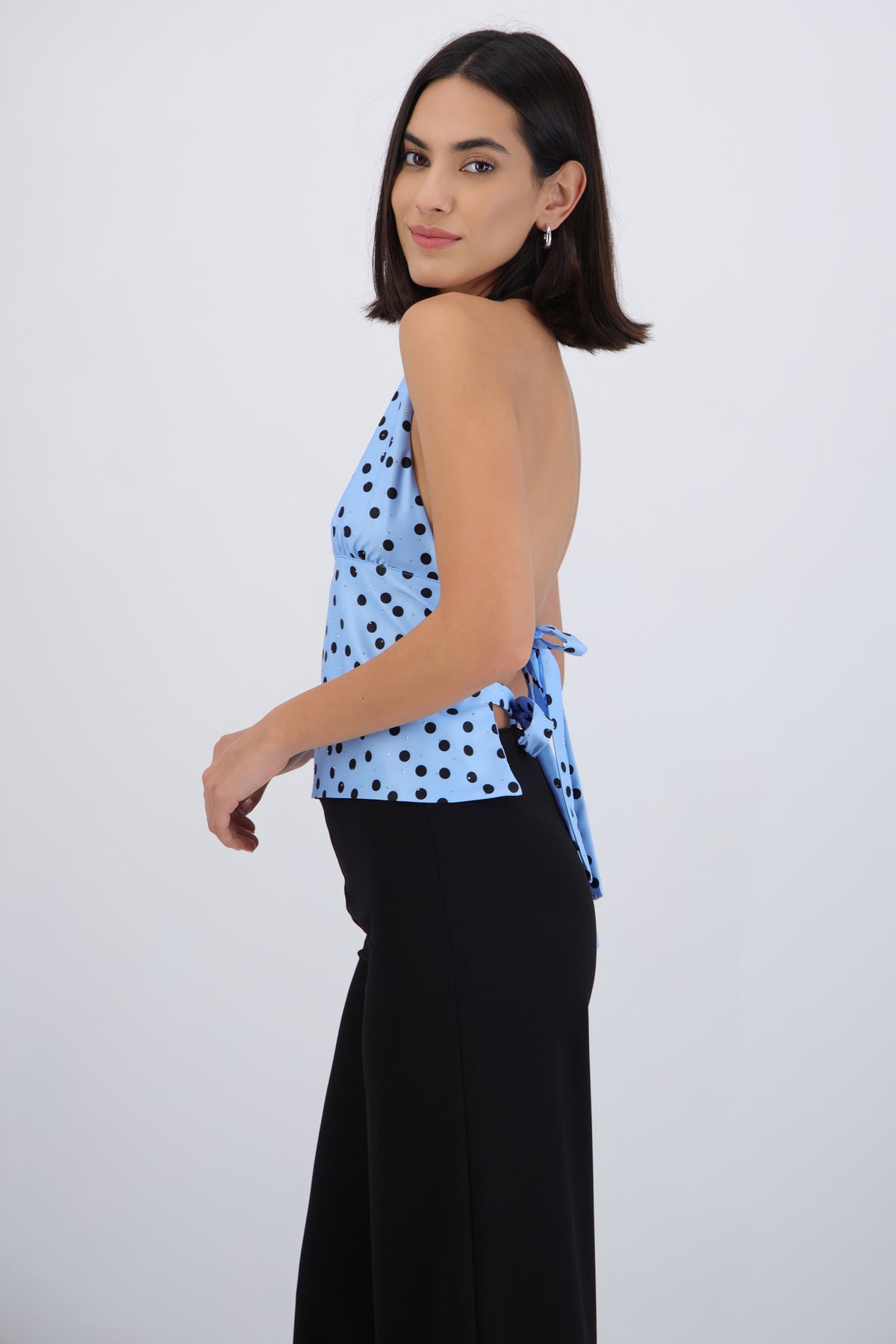 Halter Top with Polka Dots and Sparkle