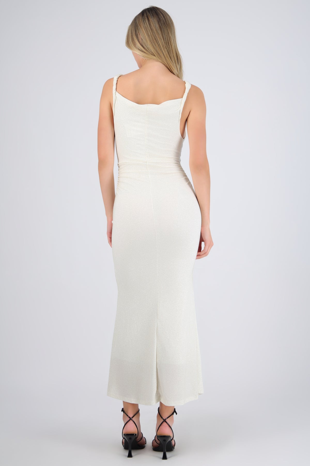 Draped Dress with Sparkles