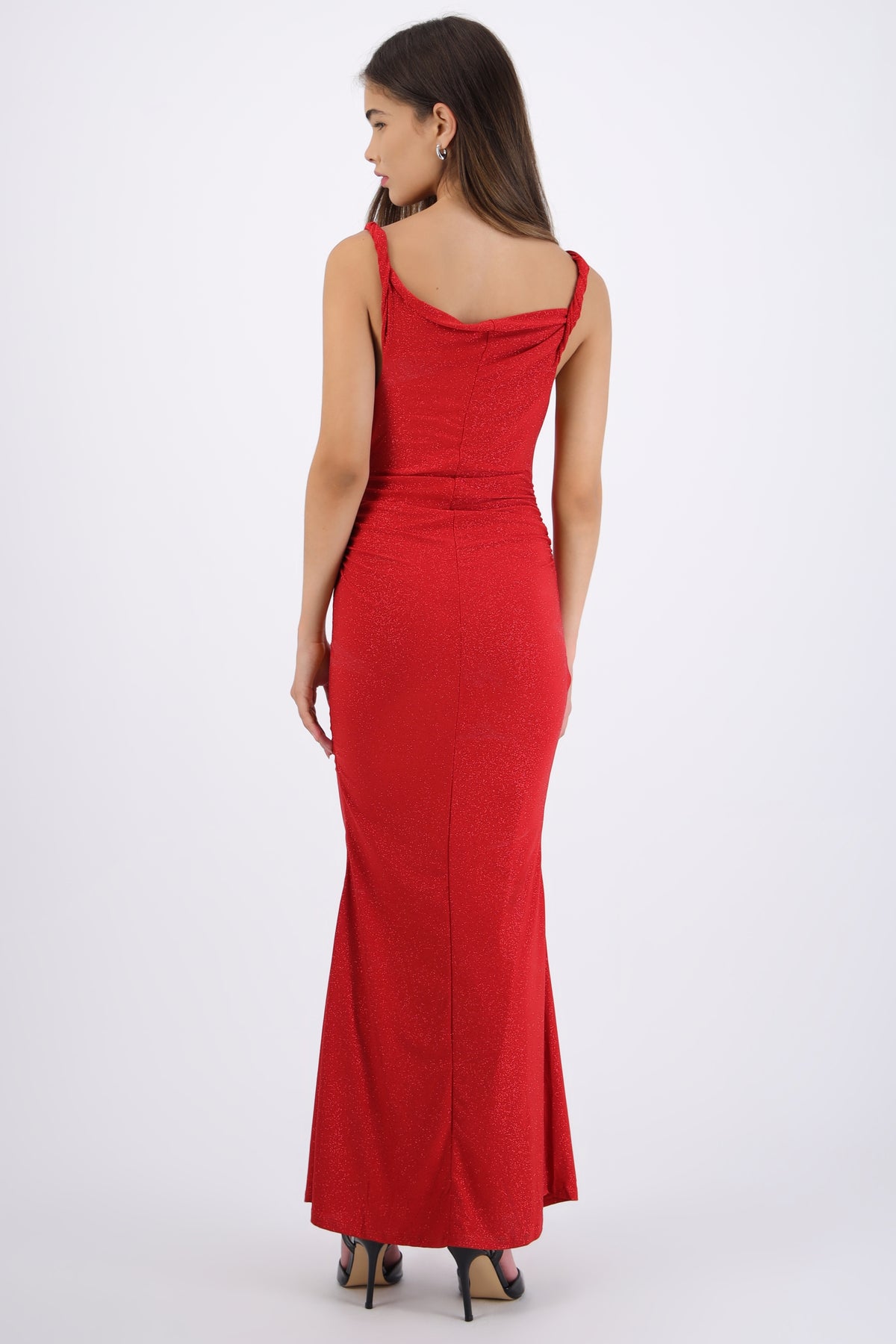 Draped Dress with Sparkles