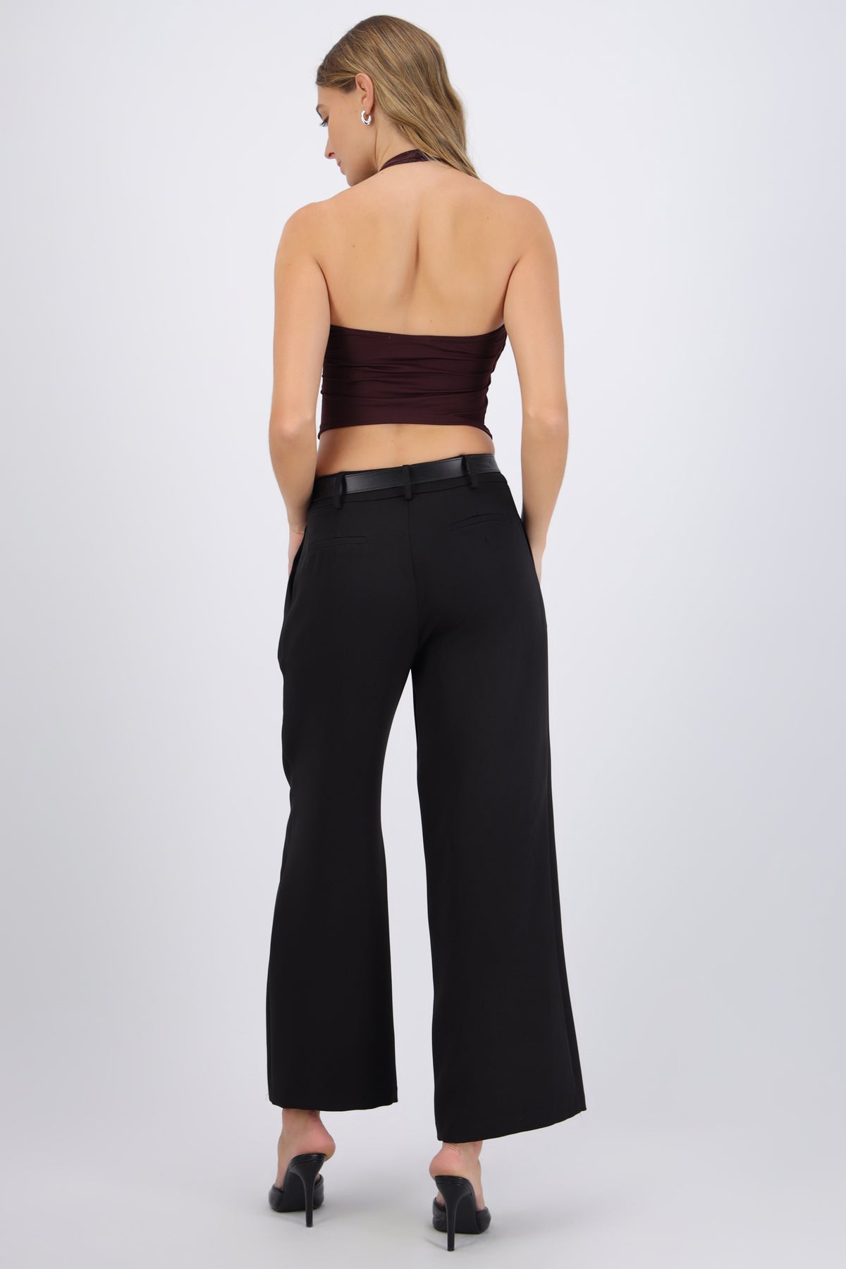 Tailored Pants with Belt Detail