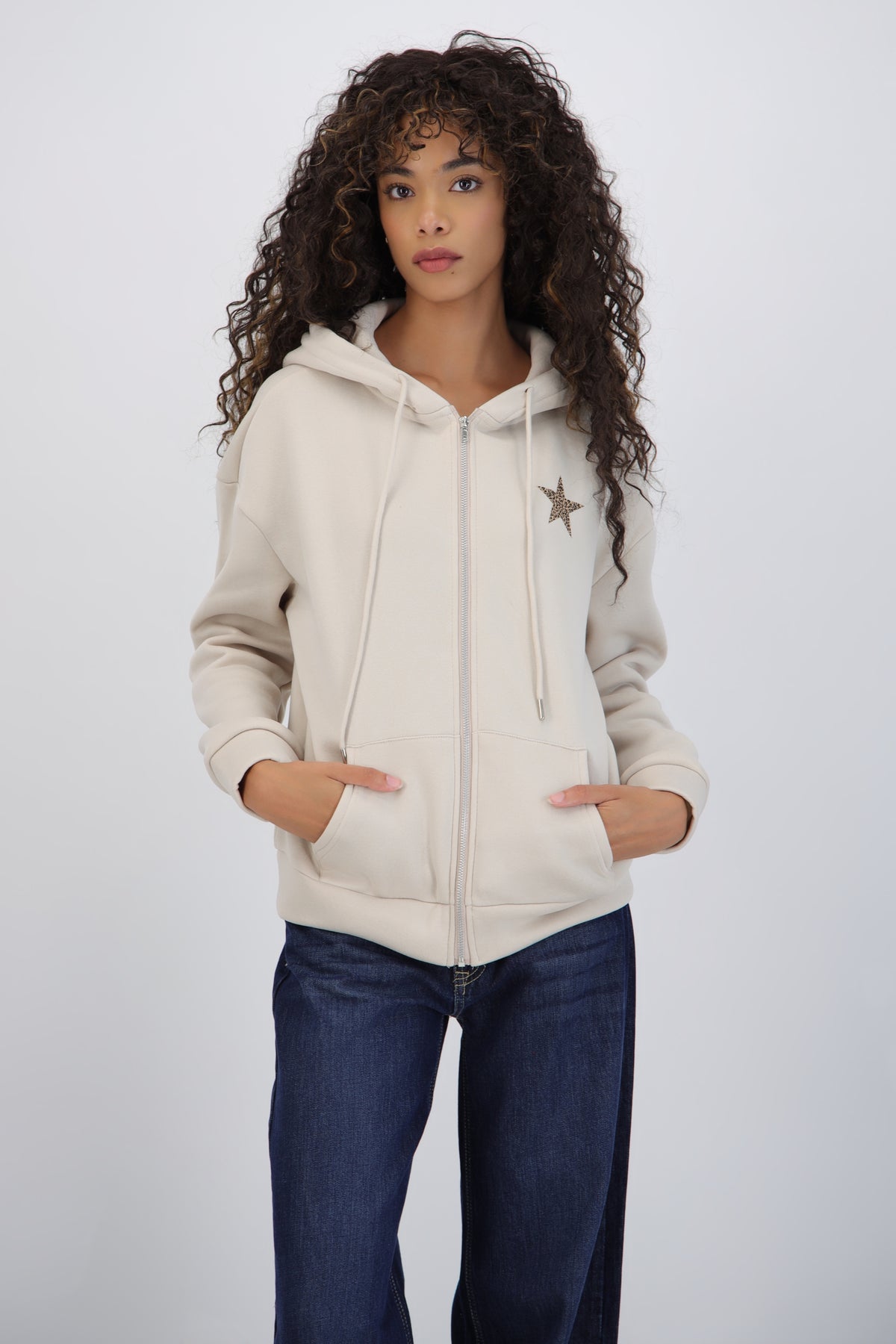 Star Print Animal Jacket