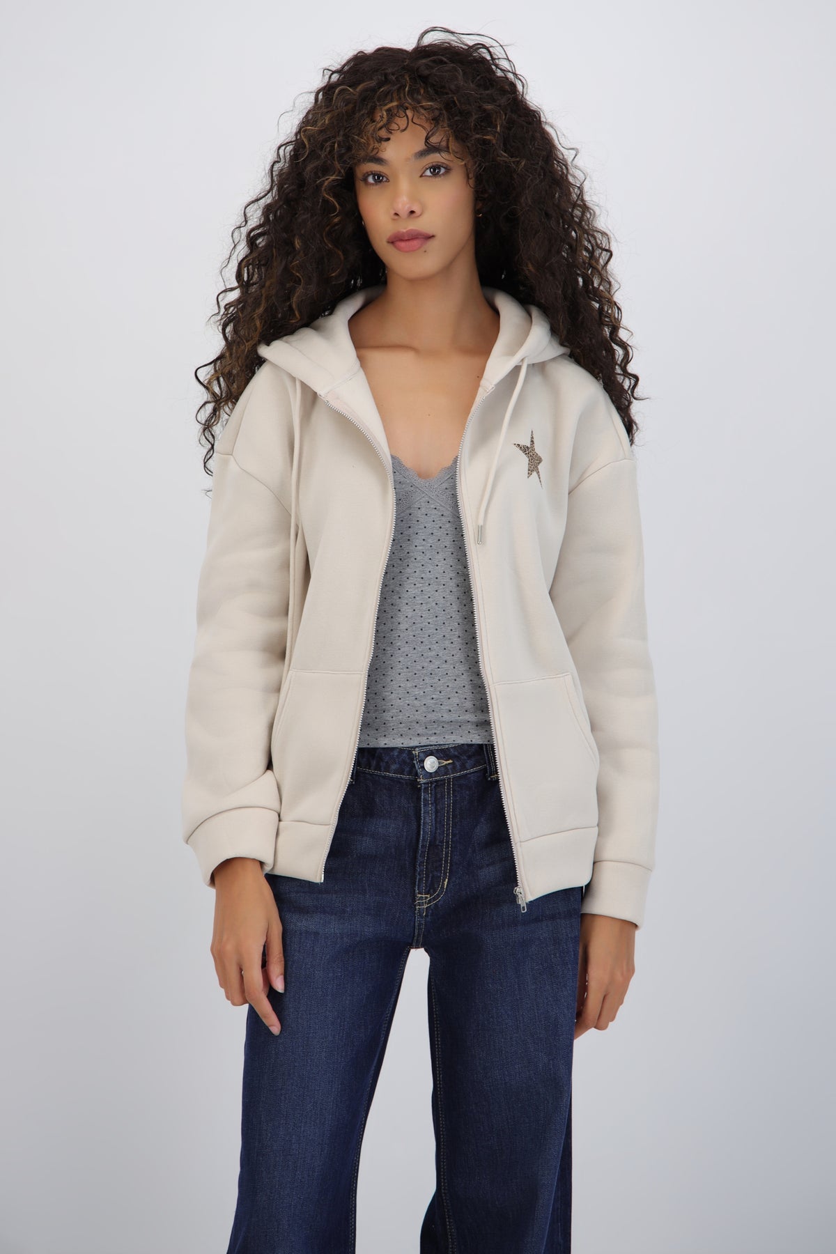 Star Print Animal Jacket